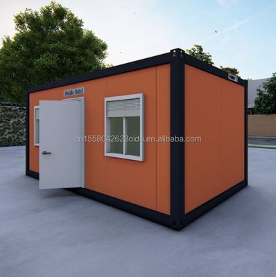 Precio asequible 20ft/40ft Pared 50/75/100mm Panel de sándwich de onda Sala de contenedores prefabricada para residencia familiar moderna