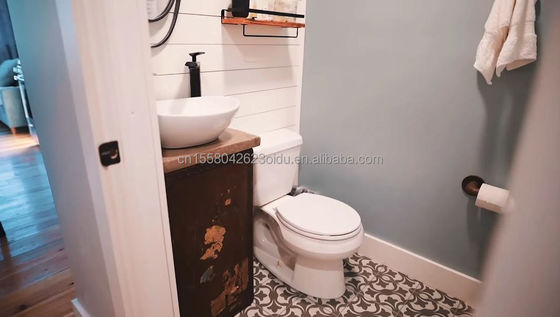 Transformación de contenedores de envío de 40 pies para una conveniente casa familiar dormitorio sala de estar cocina y baño incluidos