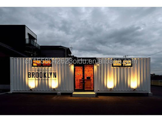 Contenedor de paquete plano Hotel Modular Pequeño transporte móvil Casas portátiles 2 dormitorios Contenedor de vida Restaurante Casas de contenedores