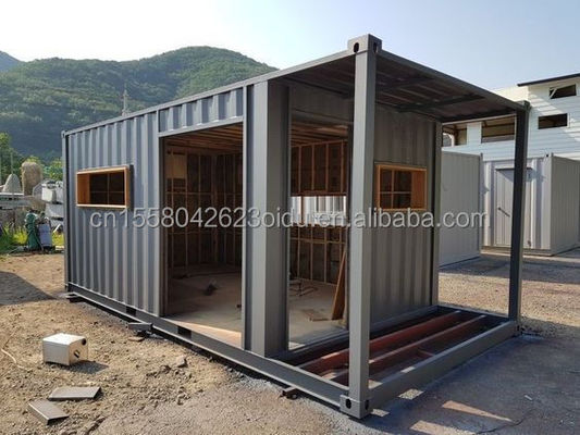 Contenedor de paquete plano Hotel Modular Pequeño transporte móvil Casas portátiles 2 dormitorios Contenedor de vida Restaurante Casas de contenedores