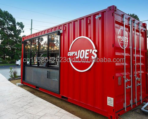 Contenedor de paquete plano Hotel Modular Pequeño transporte móvil Casas portátiles 2 dormitorios Contenedor de vida Restaurante Casas de contenedores