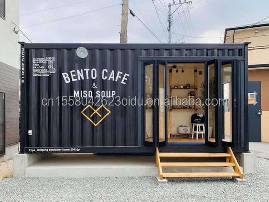 Contenedor de paquete plano Hotel Modular Pequeño transporte móvil Casas portátiles 2 dormitorios Contenedor de vida Restaurante Casas de contenedores