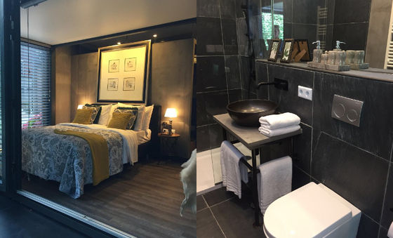 Color personalizado 20 pies Bar de contenedores de envío Casa prefabricada Tipo cajón de expansión de contenedores de casa de estar