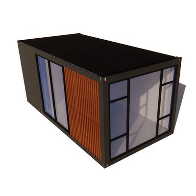 Hotel Casa de contenedores Embalaje plano para la construcción rápida de la familia Marco de acero galvanizado de flexión 180g Casa de madera de lujo