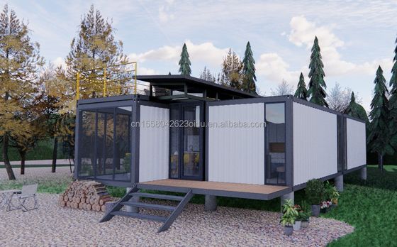 Cuadro de acero acero galvanizado doblado 180g 20ft 40ft granja hogar piso paquete contenedor dormitorio cocina sala de estar baño