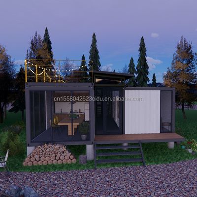 Cuadro de acero acero galvanizado doblado 180g 20ft 40ft granja hogar piso paquete contenedor dormitorio cocina sala de estar baño