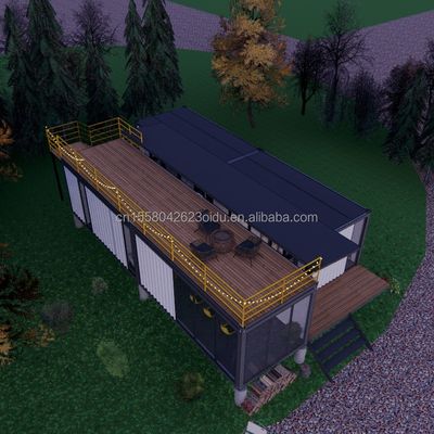 Cuadro de acero acero galvanizado doblado 180g 20ft 40ft granja hogar piso paquete contenedor dormitorio cocina sala de estar baño
