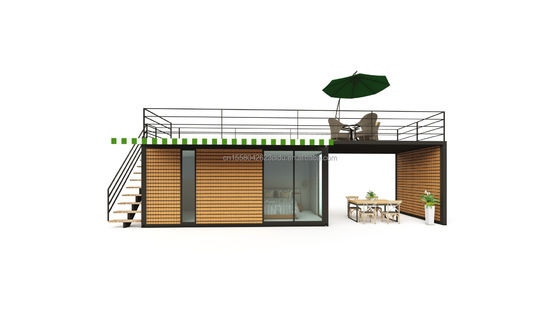 Estructura principal Tubos cuadrados de acero galvanizado 40ft 20ft Luxury Container Room Sales Booth Cafetería Guarda Box Office Bar