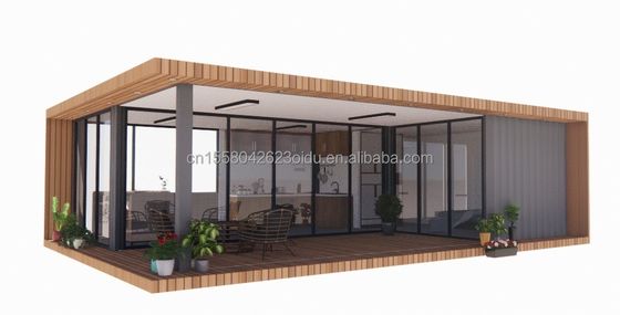 Contenedor expandible para familia de tres Instalación rápida Casa móvil de lujo asequible