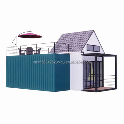 Familia de tres 20 pies de lujo 5m alto contenedor dúplex casa móvil con paredes alternativas y aluminio aleación ventanas