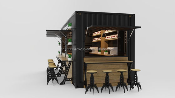 Suministro Custom Hotel plegable Casa móvil con acero galvanizado curvado 180g 20ft listo para el envío plegable Container House