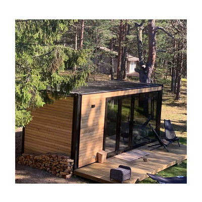 OEM 20 pies multifuncional de lujo de paquete plano casa de contenedores hogar con 50/75/100mm onda panel de sándwich pared