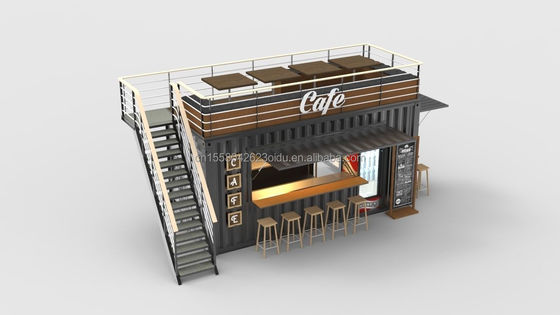 2022 OEM 20ft Flat Pack Ready To Living Container House hecha de aluminio con aleación ventanas y acero galvanizado con flexión 180g