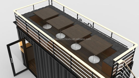 2022 OEM 20ft Flat Pack Ready To Living Container House hecha de aluminio con aleación ventanas y acero galvanizado con flexión 180g
