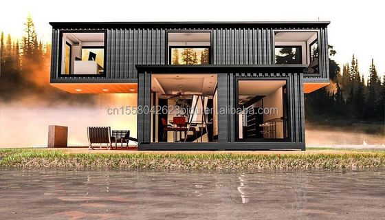 Casa de contenedores de lujo con pared 50/75/100mm Panel Sandwich de onda con descuento