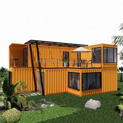 Casa de contenedores prefabricada de 20 pies para hotel por fabricantes Villa de diseño moderno Residencia familiar Villa