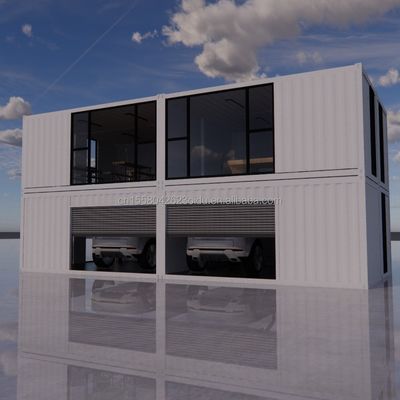Casa prefabricada con diseño moderno y ventanas de aleación de aluminio