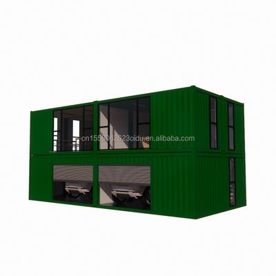 Casa prefabricada con diseño moderno y ventanas de aleación de aluminio